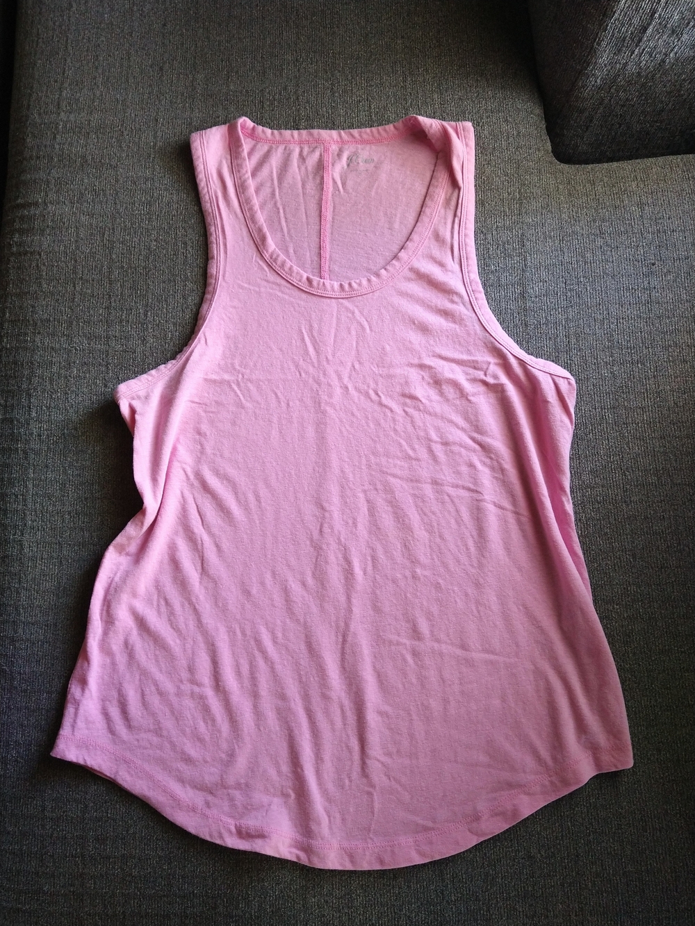 Women's Pink Tank Top - Lightweight Scoop Neck